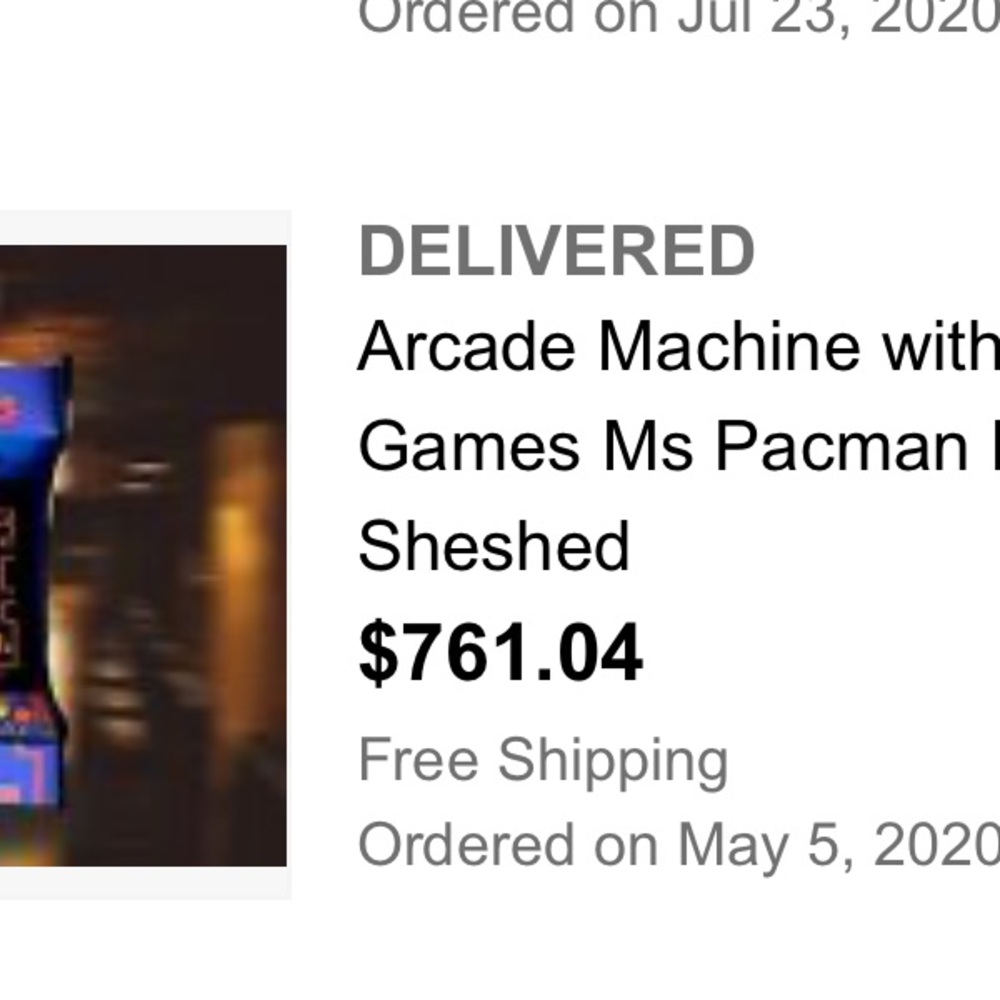 Table top Ms Pac-Man 400+ games